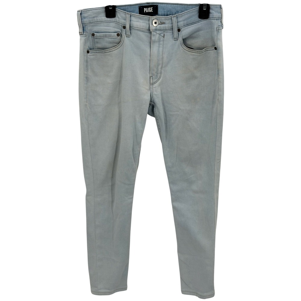 Paige Jeans Mens 31x26 Light Wash Lennox Bobby Stretch Skinny Preppy Grunge
